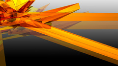 Orange spike abstract