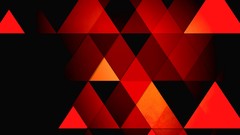 Orange triangles abstract retro
