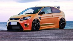 Orange tuning cars ford focus deviantart digital art Ford Focus 