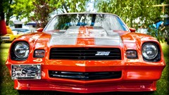 Orange tuning cars roads transportation headlights vehicles 