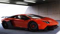 Orange tuning performance Lamborghini-Aventador Coupé