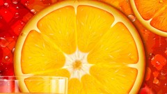 Oranges fruits cgi artistic
