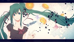 Oranges Ribbons hatsune miku vocaloid
