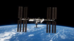 Orbit space station outer space