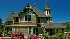 Oregon USA Victorian houses