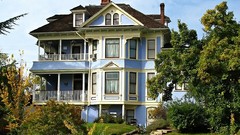Oregon USA Victorian houses