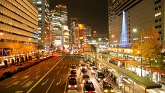 Osaka night high City
