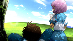 Outdoors the melancholy of