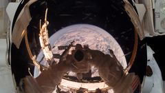 Outer space astronauts