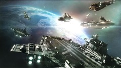 Outer space battleships