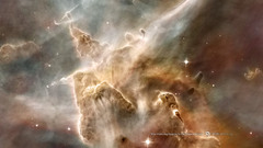 Outer space Carina Nebula