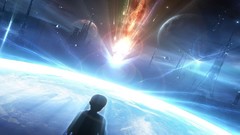 Outer space cityscapes futuristic