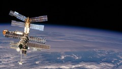 Outer space digital art International Space Station