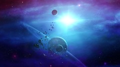 Outer space digital art qauz