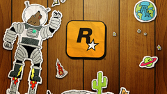 Outer space Doodle rockstar