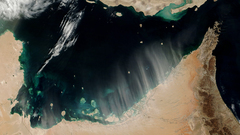 Outer space Earth aerial