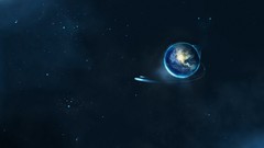 Outer space Earth artwork