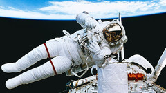 Outer space Earth astronauts