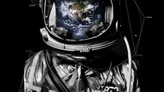 Outer space Earth astronauts