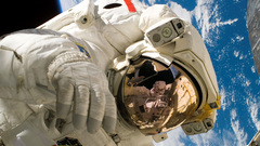 Outer space Earth astronauts