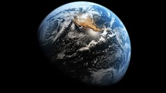 Outer space Earth USA