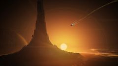 Outer space fantasy art