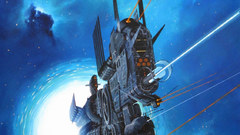 Outer space futuristic artwork