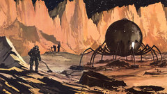 Outer space futuristic science