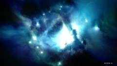 Outer space galaxies planets