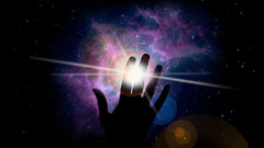 Outer Space hands nebulae