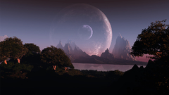 Outer space horizon planets