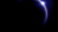 Outer space horizon purple