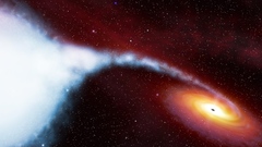 Outer space illustrations Black