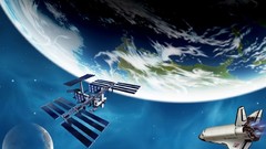 Outer space International Space Station