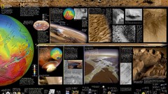 Outer space Mars infographics