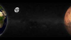 Outer space Mars moon