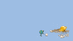 Outer Space minimalistic planets