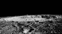 Outer Space moon crater