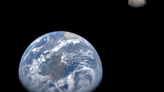 Outer Space moon Earth