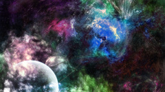 Outer space multicolor galaxies