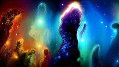 Outer space multicolor Stars