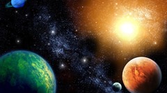 Outer space multicolor Stars