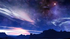 Outer space multicolor Stars