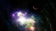 Outer space multicolor Stars