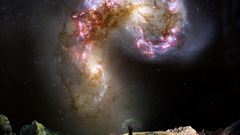 Outer space nebulae alien