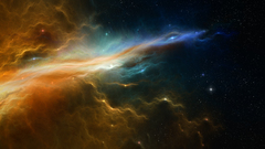 Outer space nebulae artwork