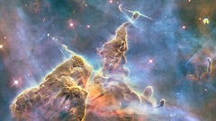 Outer space nebulae Hubble