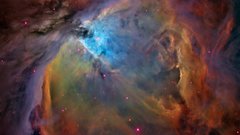 Outer space nebulae Orion