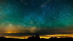 Outer space night skyscapes
