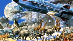 Outer space Noah's Ark retrofuture